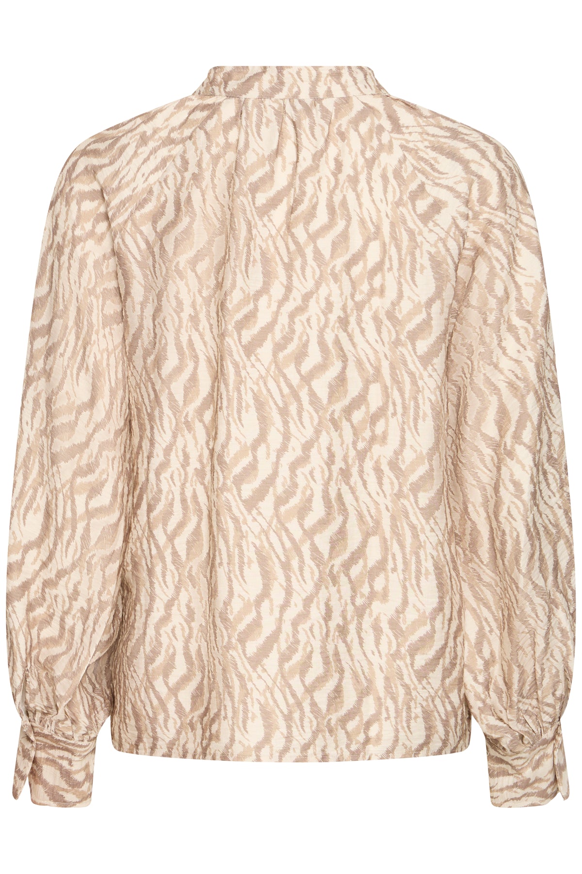 B.Young ByIkaia Birch Tiger Print V-Neck Blouse, 20818767