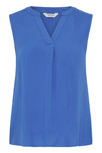 B.Young ByMmmjoella Nebulas Blue V-Neck Top