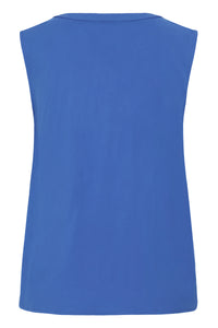 B.Young ByMmmjoella Nebulas Blue V-Neck Top