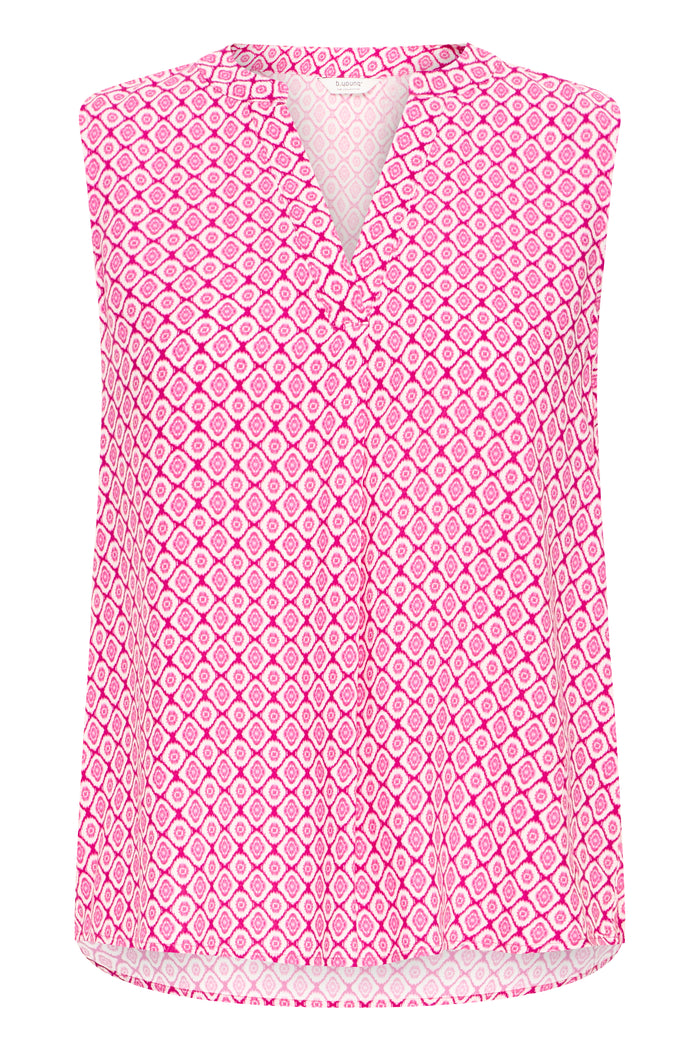 B.Young ByMmmjoella Raspberry Rose V-Neck Top, 20818772