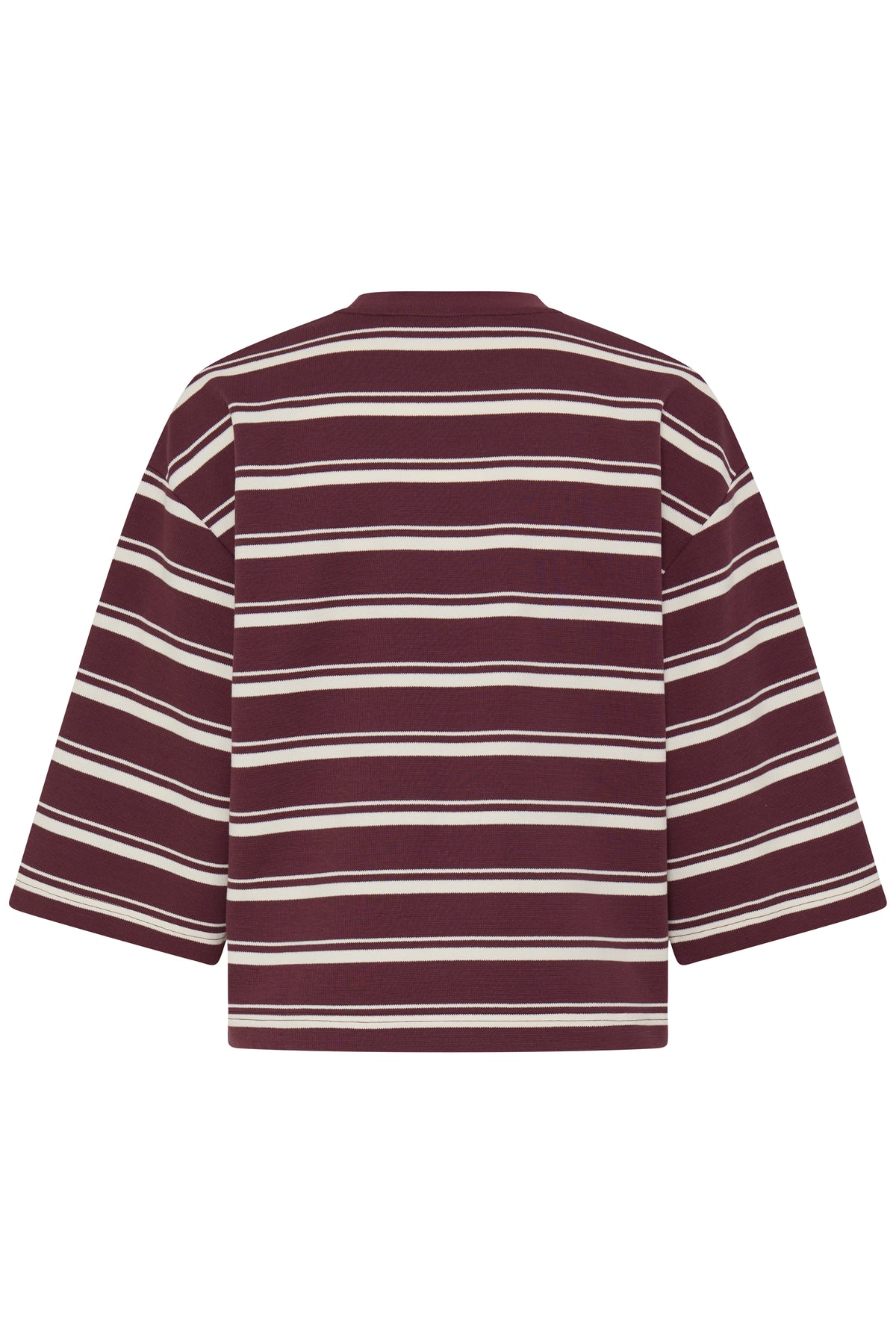 B.Young ByPelda Fig Stripe 3/4 Sleeve T-Shirt
