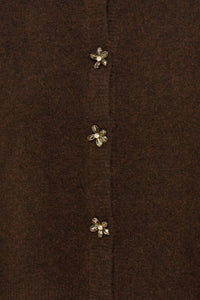 B.Young ByOmea Java Melange Embellished Button Cardigan, 20819510