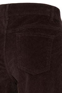 B.Young ByDasik Java Brown Cord Wide Leg Trousers