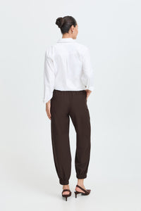 B.Young ByDanta Java Brown Balloon Cuff Trousers