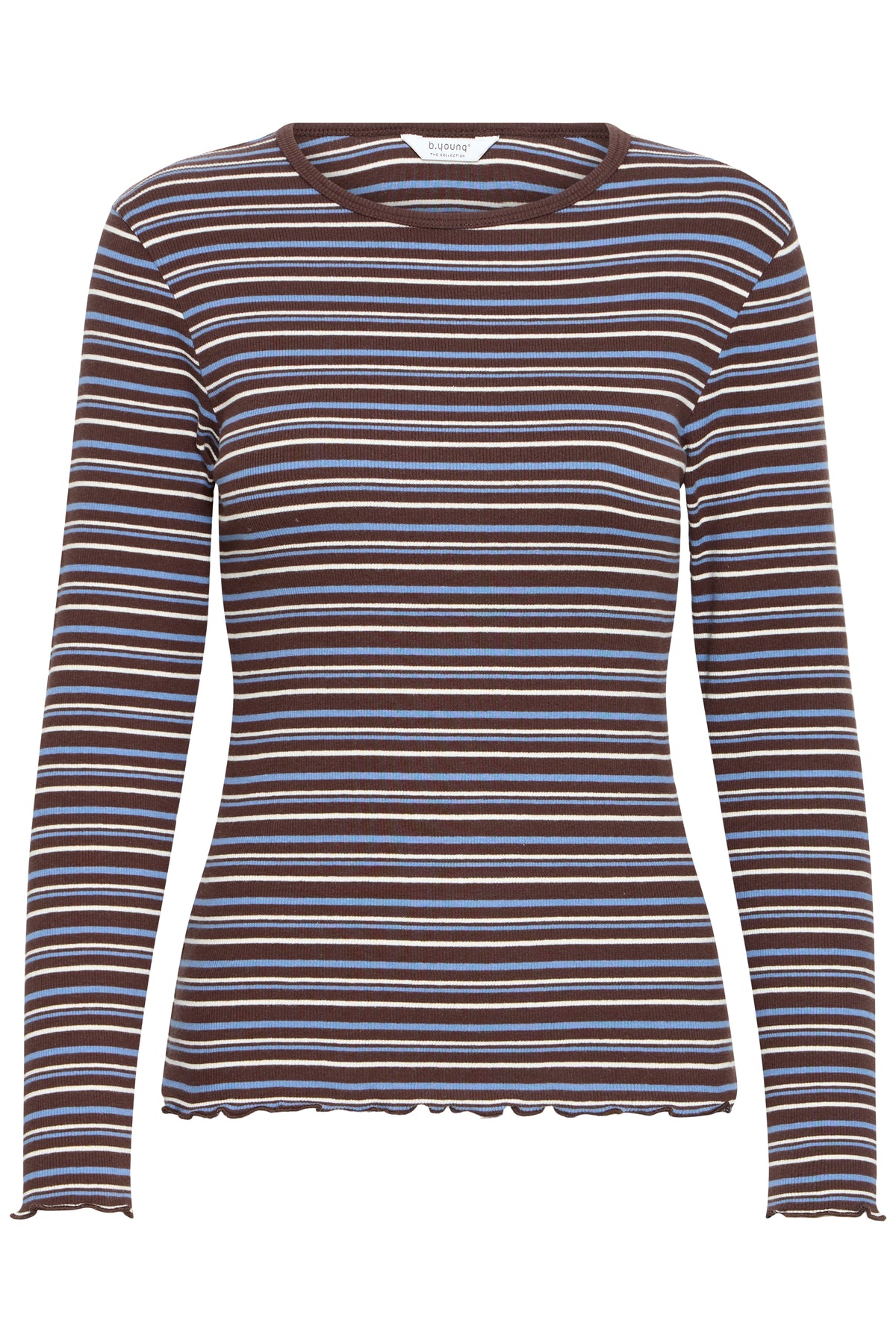 B.Young ByTone Java Stripe Long Sleeve Top