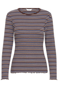 B.Young ByTone Java Stripe Long Sleeve Top
