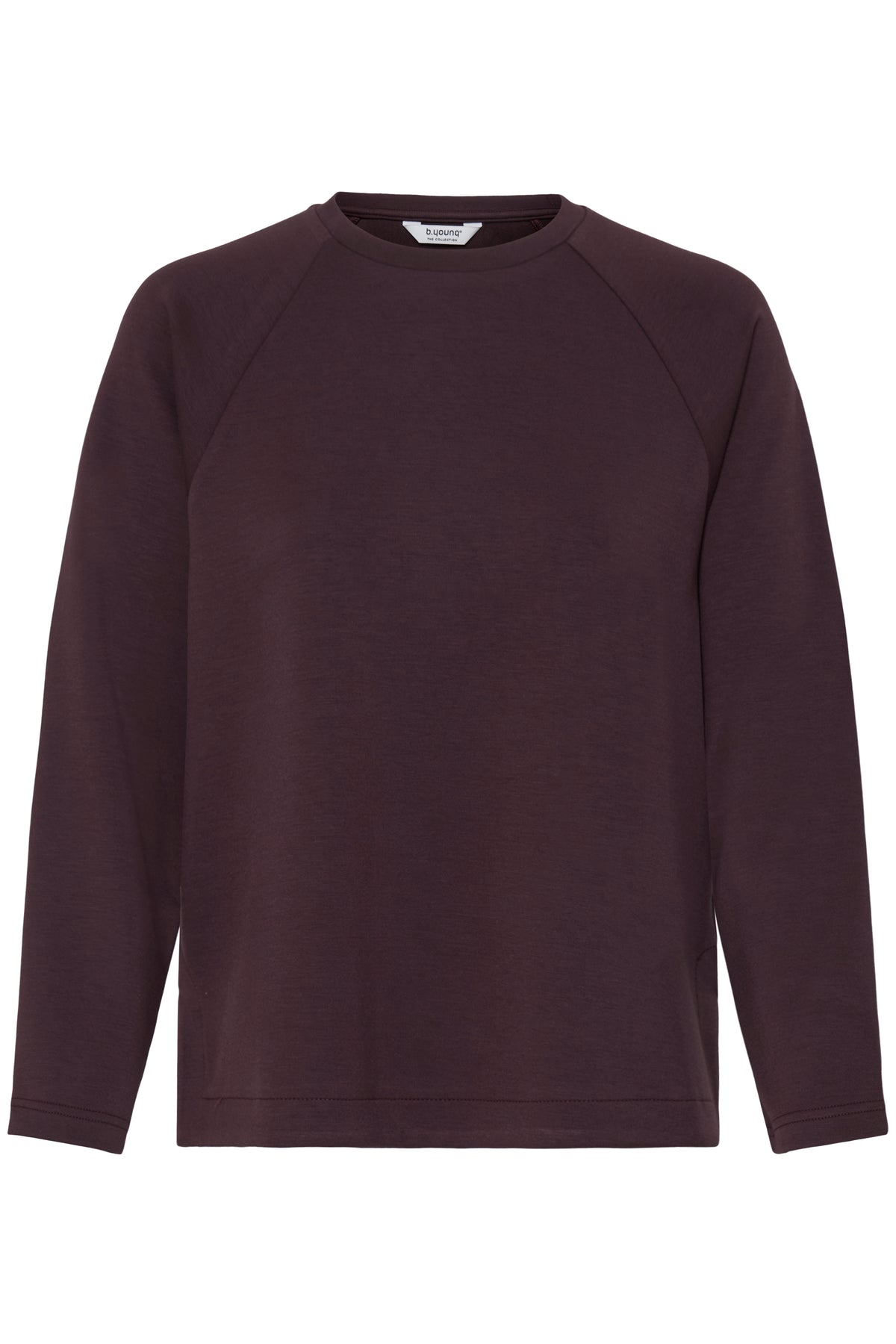 B.Young ByPusti Fudge Burgundy Modal Top with Slit Detailing