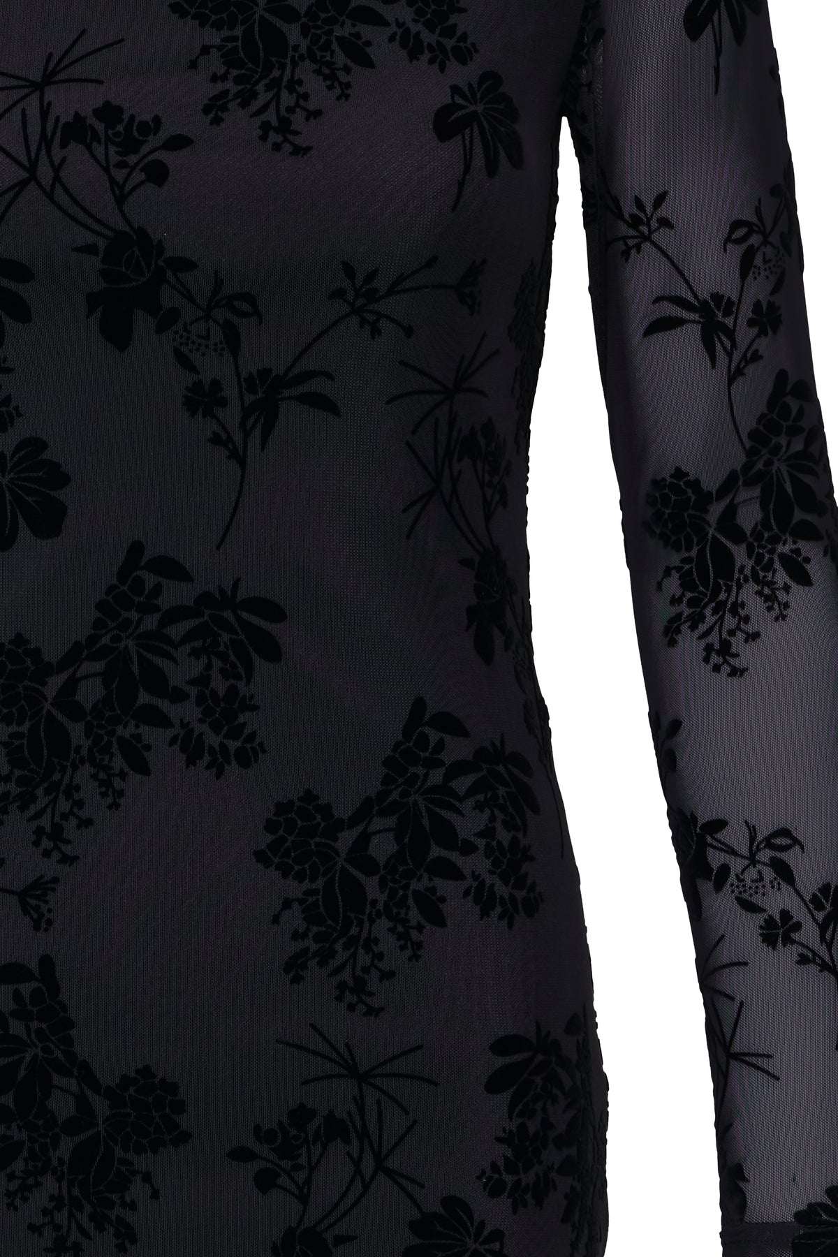 B.Young ByRimesha Black Meteorite Mesh Midi Dress