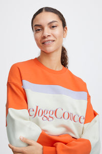 The Jogg Concept JcSaki Flame Mix Colourblock Sweatshirt, 22800442