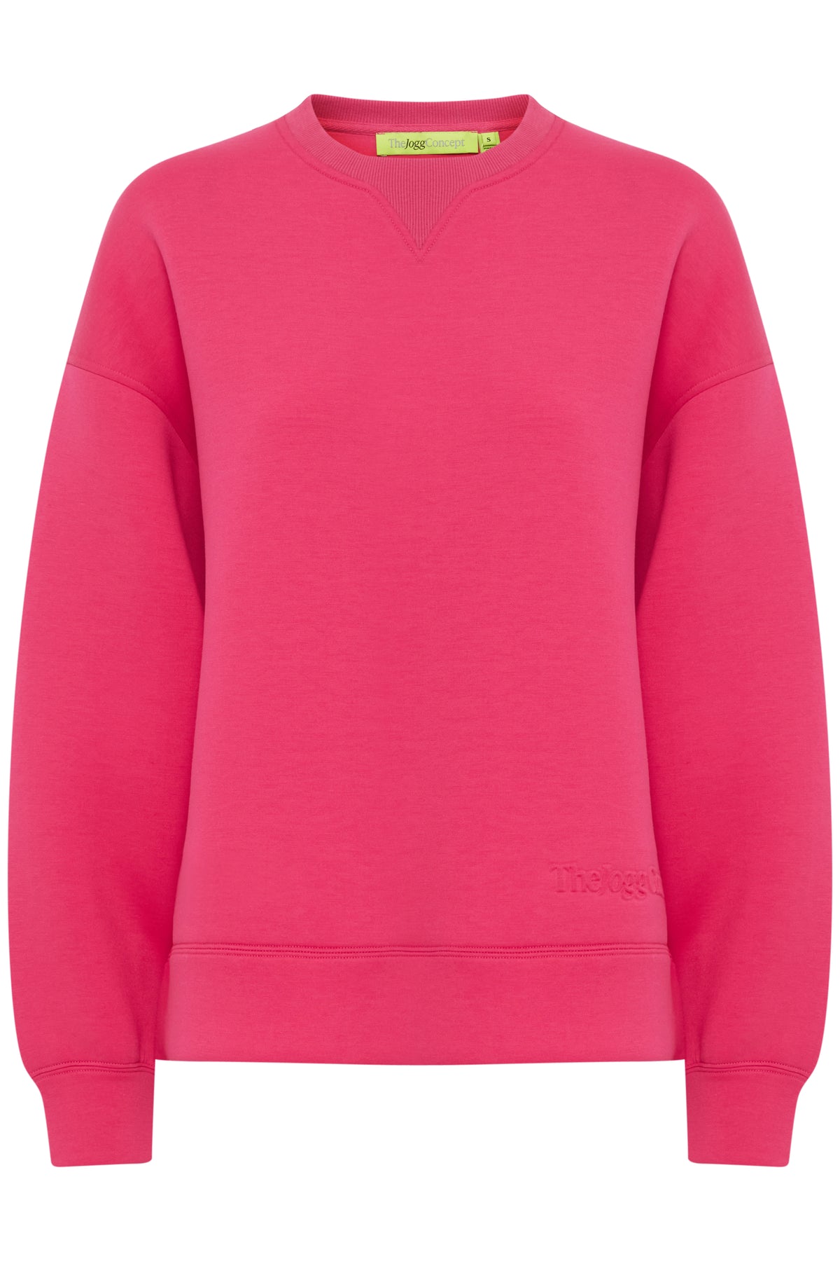 The Jogg Concept JCRaja Beetroot Pink Supersoft Modal Oversized Sweatshirt