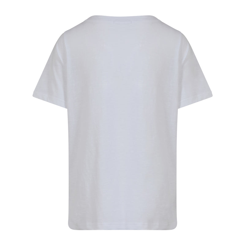 Coster Copenhagen White T-Shirt with Kissing Lips, 241-1143