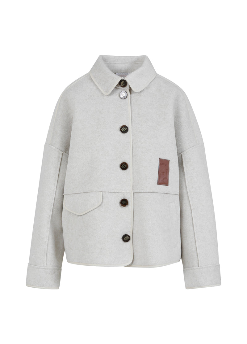 Coster Copenhagen Sand Button Oversized Supersoft Suede Jacket, 244-6453