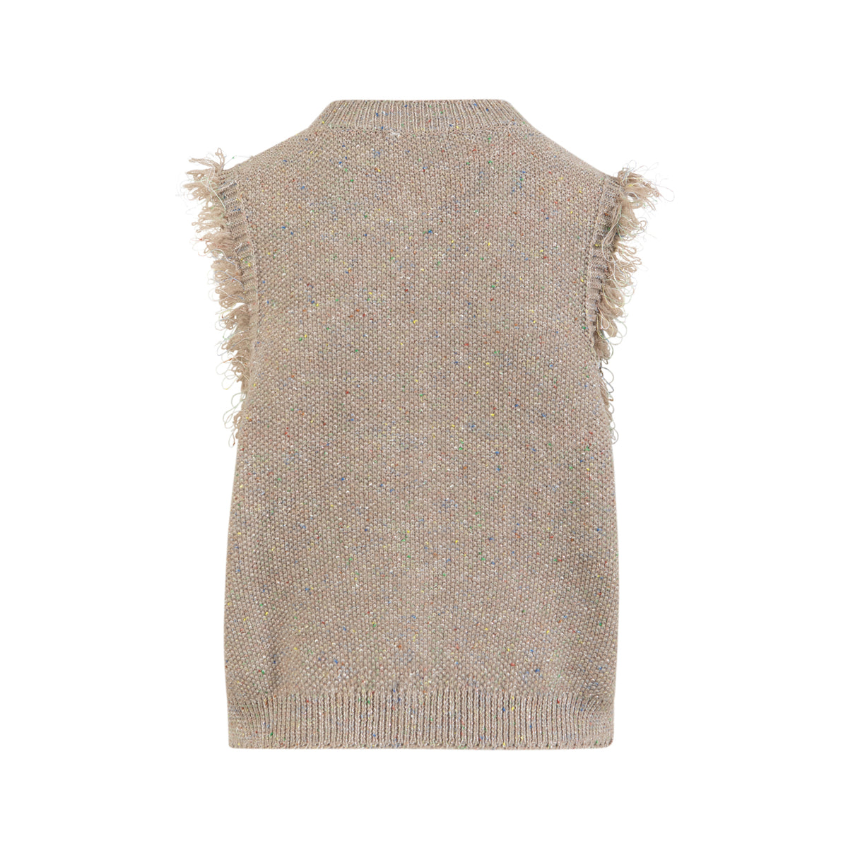 Coster Copenhagen Metallic Sand Lurex Knitted Waistcoat