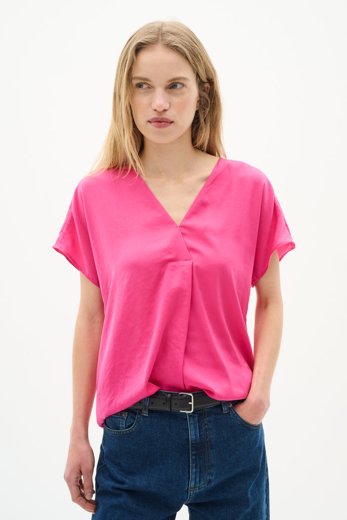 InWear Rinda Pure Pink V-Neck Top