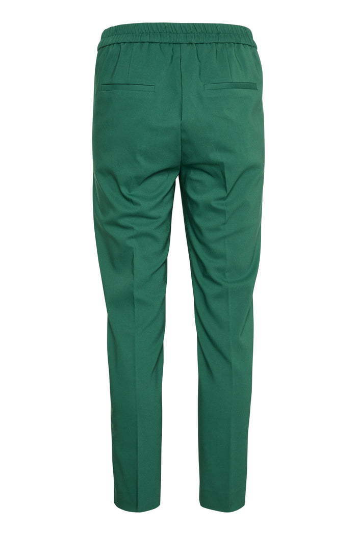 InWear Zella Hunter Green Flat Slim Leg Trouser, 30105579