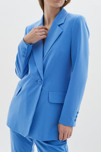 InWear Adian Marina Blue Longline Classic Blazer, 30107854