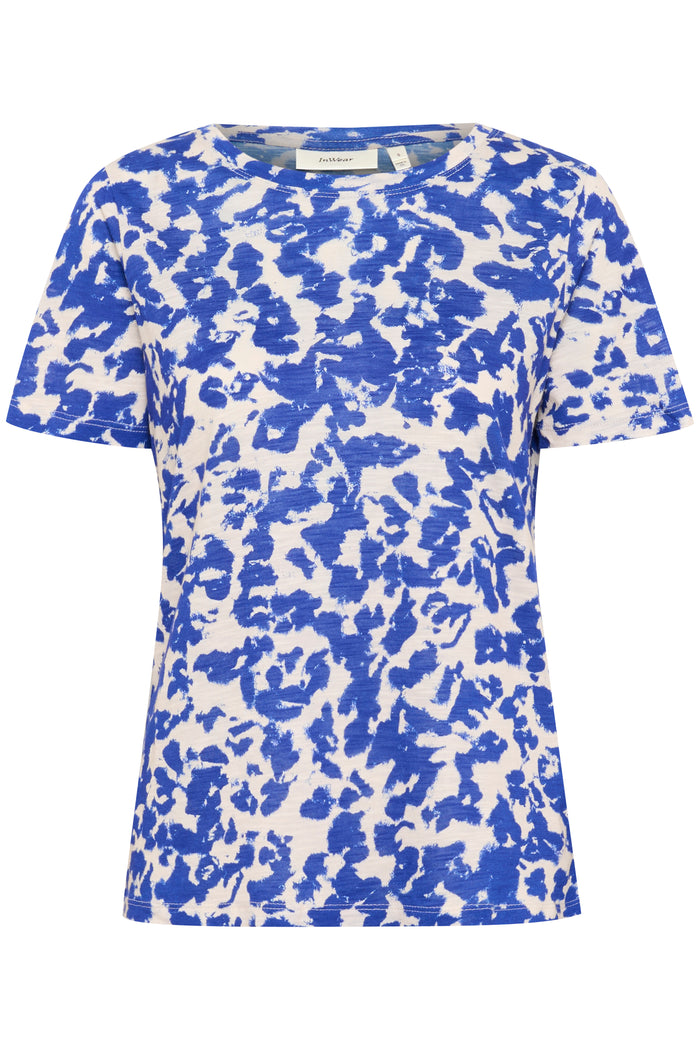 InWear Alma Shadow Blue Abstract Print T-Shirt