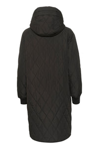 InWear Iktra Black Oversized Quilted Coat, 30108460
