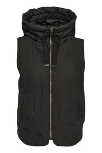 InWear Iktra Black Oversized Quilted Gilet, 30108461