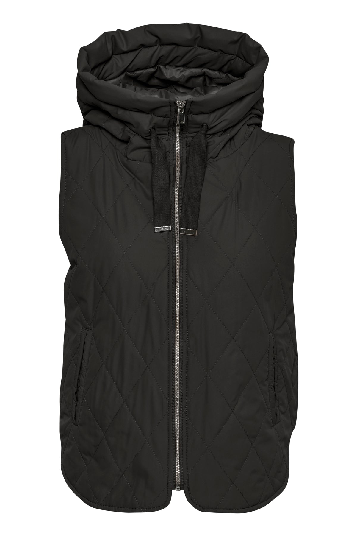 InWear Iktra Black Oversized Quilted Gilet, 30108461