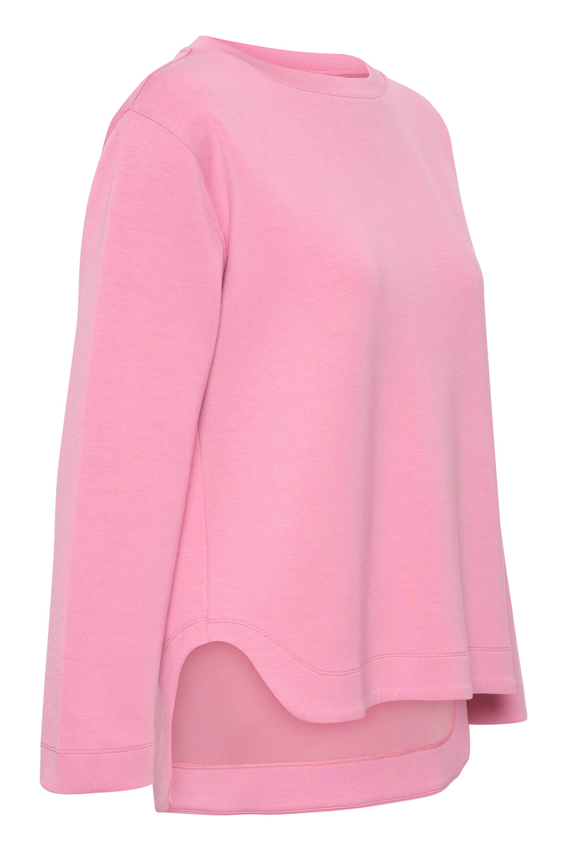 InWear Gincent Cashmere Rose Modal Supersoft Dipped Hem Sweatshirt, 30108654