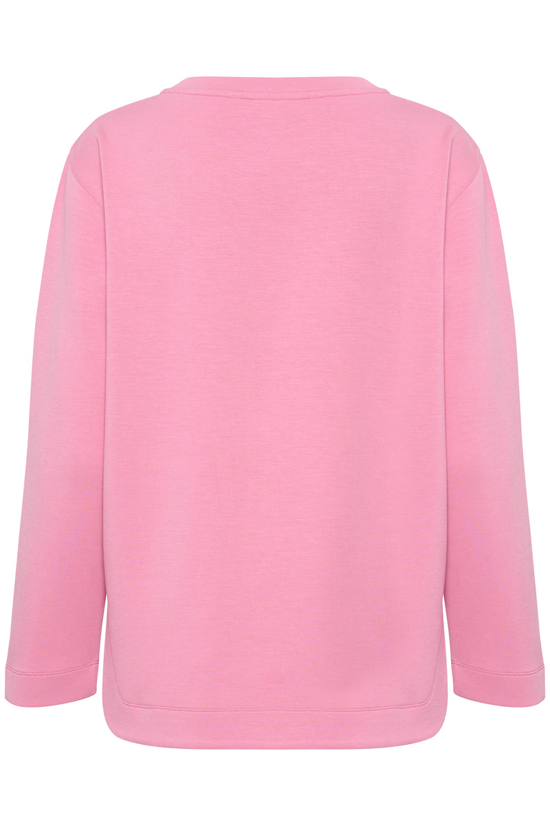 InWear Gincent Cashmere Rose Modal Supersoft Dipped Hem Sweatshirt, 30108654