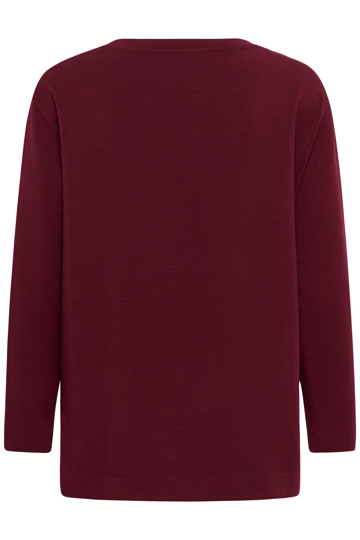 InWear Gincent Zinfandel Burgundy Modal Supersoft Dipped Hem Sweatshirt, 30108654