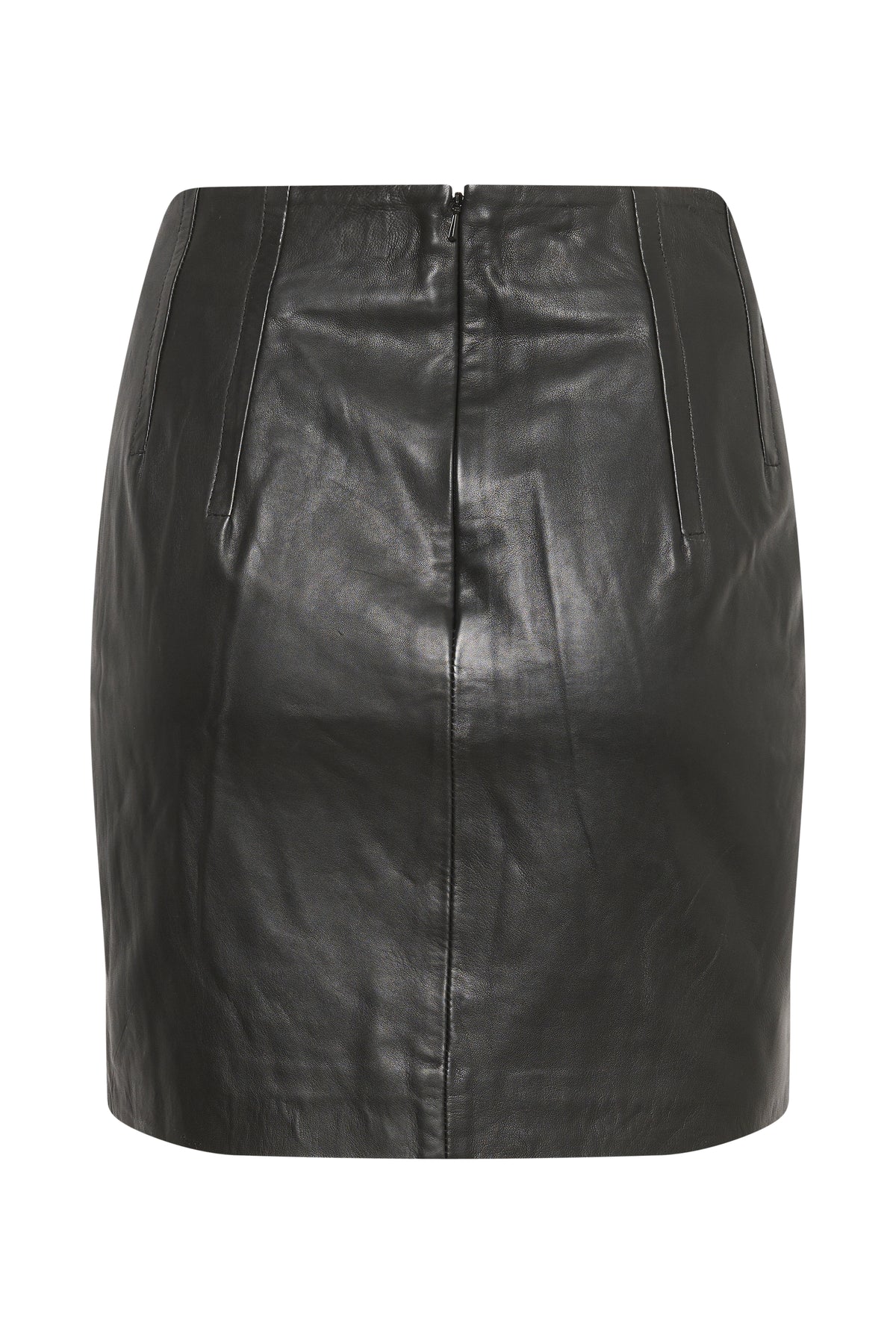 InWear Zander Black Leather Skirt, 30108842