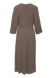 InWear CadilynIW Sandy Grey Oversized Plisse Ankle Length Dress, 30108946