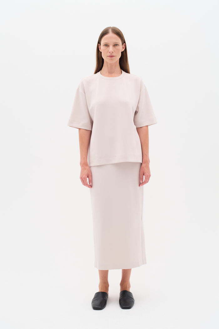 InWear Aida Haze Beige Modal Ankle Length Tube Skirt, 30109092