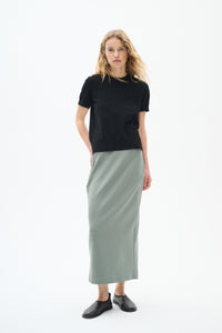 InWear Aida Agave Green Modal Ankle Length Tube Skirt, 30109092