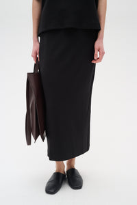 InWear Aida Black Modal Ankle Length Tube Skirt