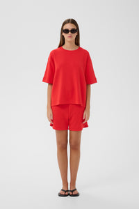 InWear Pannie Poppy Red Oversized Modal T-Shirt, 30109225