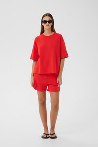 InWear Pannie Poppy Red Oversized Modal T-Shirt, 30109225