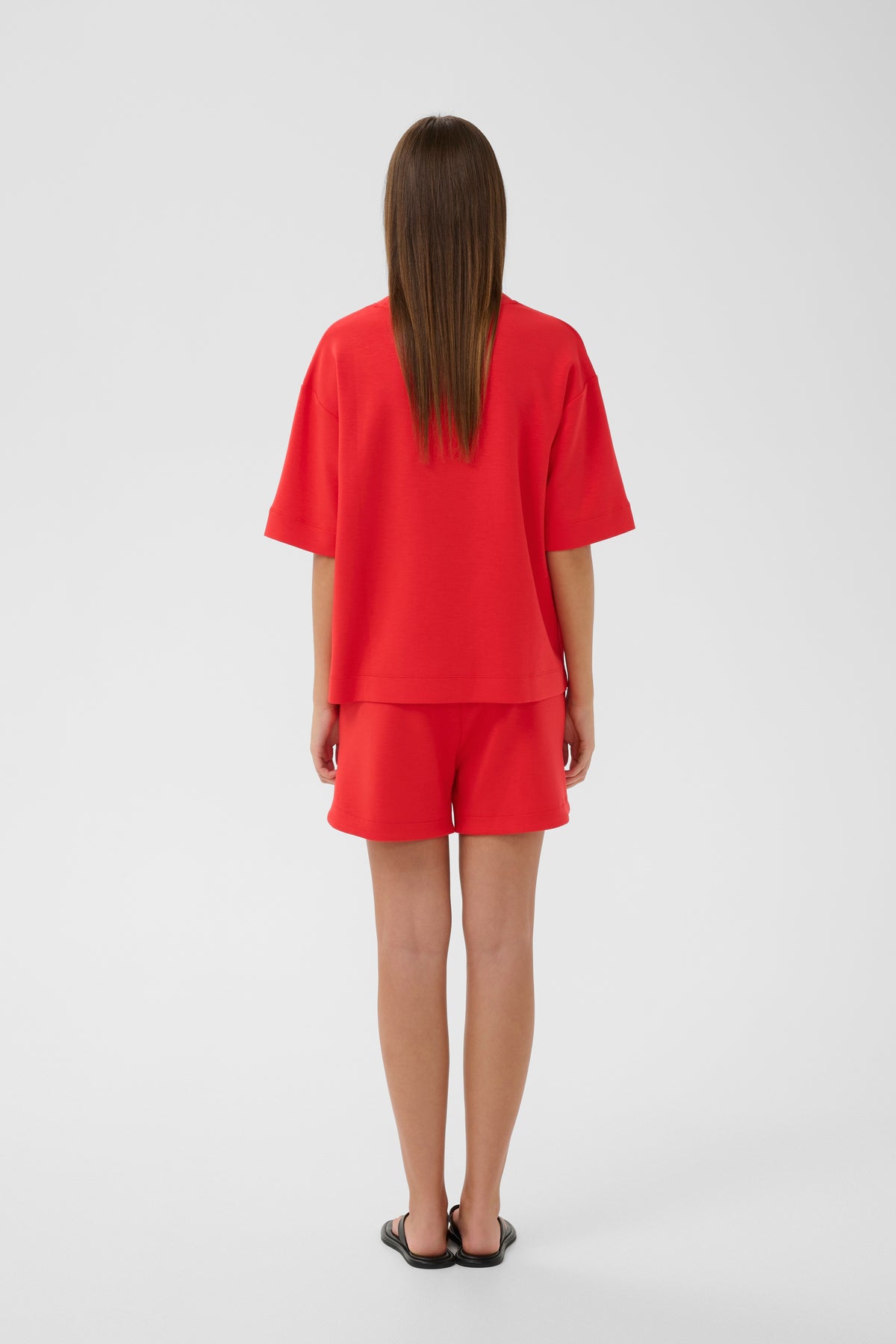 InWear Pannie Poppy Red Oversized Modal T-Shirt, 30109225
