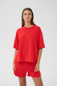 InWear Pannie Poppy Red Oversized Modal T-Shirt, 30109225