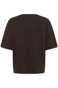 InWear Pannie Chocolate Brown Oversized Modal T-Shirt, 30109225