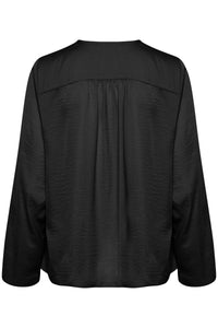 InWear Mato Black V-Neck Blouse, 30109658