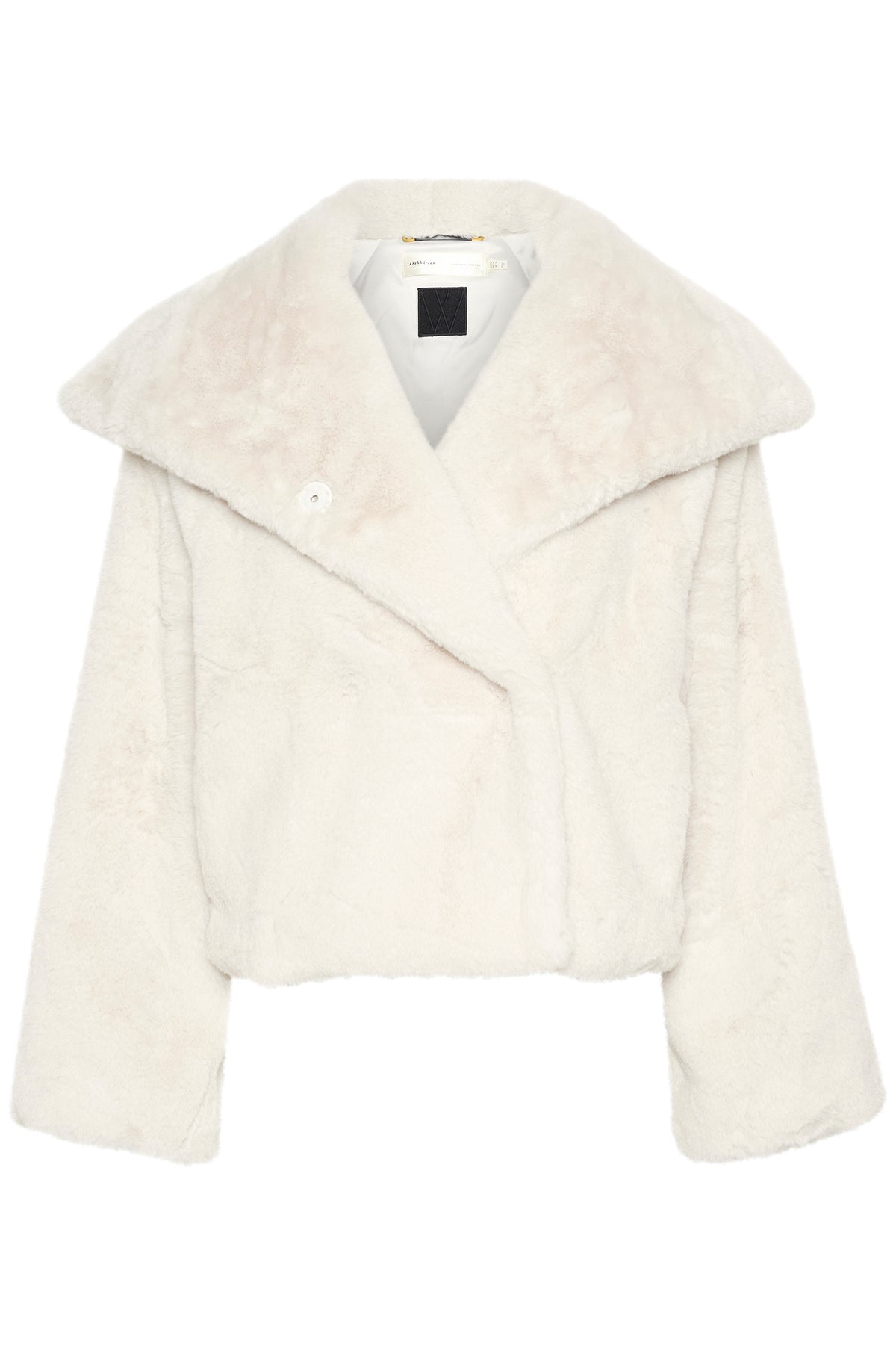 InWear Yoneko Haze Beige Faux Fur Short Coat