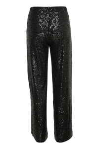 InWear Barbara Black Sequin Wide Leg Trousers