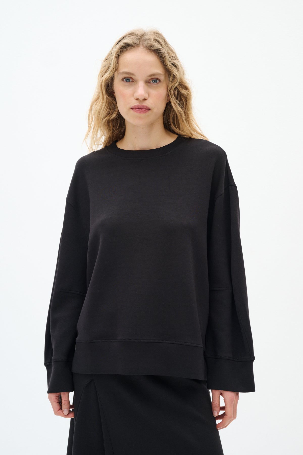 InWear Annieh Black Modal Relaxed Fit Sweatshirt