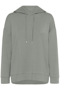 InWear Annieh Agave Green Oversized Sports Luxe Hoodie, 30110205