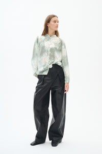 InWear Cielle Sage Green Abstract Printed Shirt, 30110261