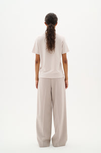 InWear Vincent Haze Beige Embossed Logo T-Shirt