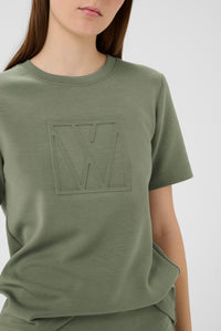InWear Vincent Mulled Basil Embossed Logo T-Shirt, 30110517