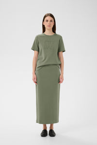 InWear Vincent Mulled Basil Embossed Logo T-Shirt, 30110517