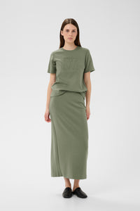 InWear Vincent Mulled Basil Embossed Logo T-Shirt