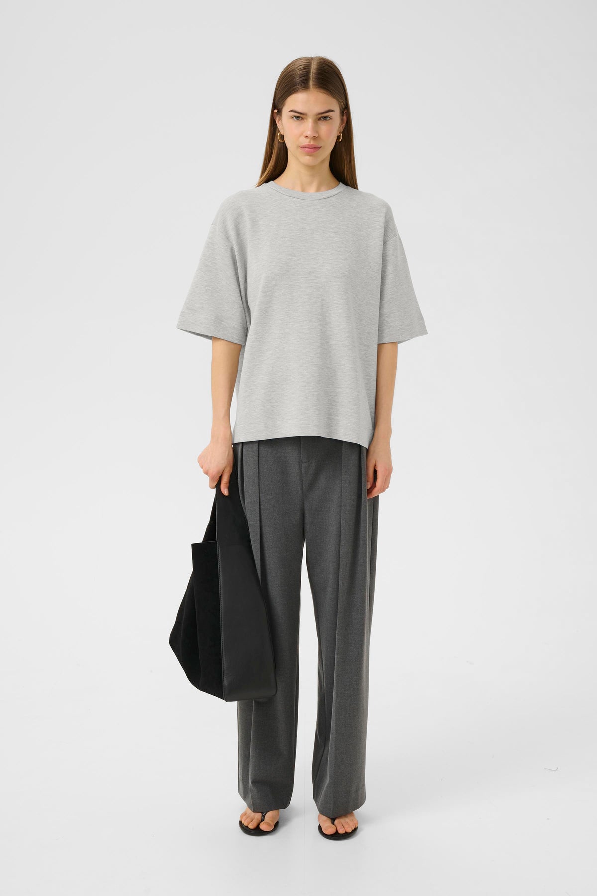 InWear Pannie Granite Melange Oversized Modal T-Shirt, 30110826