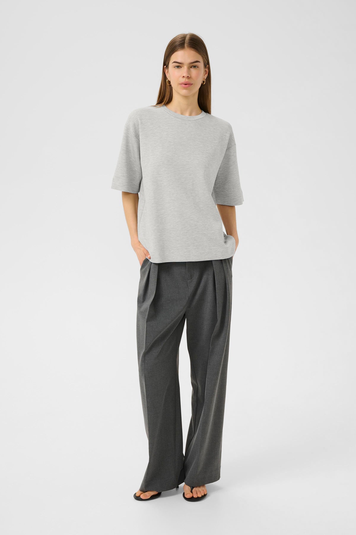 InWear Pannie Granite Melange Oversized Modal T-Shirt, 30110826