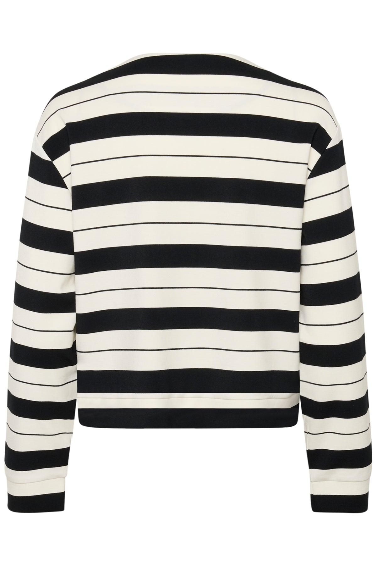 InWear Gida Vincent Whisper White/Black Stripe Modal Cardigan Jacket, 30110948